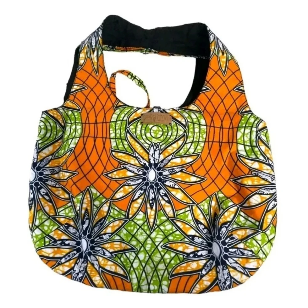 Hobo Bag Handmade By Esther Project Purse Tropical Floral Packable Resort Cruise